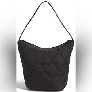 Vera Bradley Outlet Slouchy Bucket Shoulder Bag in Ultralight Moonless Night NWT